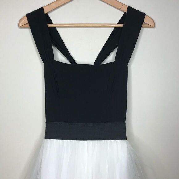 TeezeMe Sz 1 black white tulle ballerina Dress - Picture 3 of 8